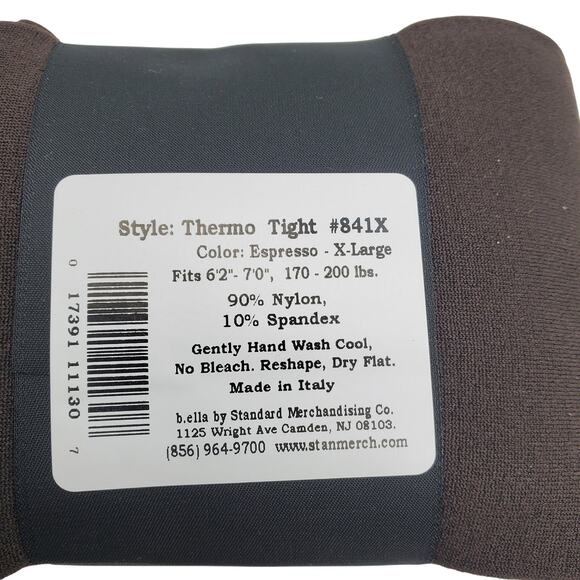 Fleece Lined Tights Espresso Brown XL B.ella Thermo Italy Winter Warm 90% Nylon - Picture 5 of 7